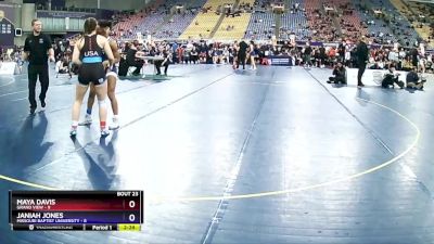 130 lbs Semis & 3rd Wb (16 Team) - Janiah Jones, Missouri Baptist University vs Maya Davis, Grand View