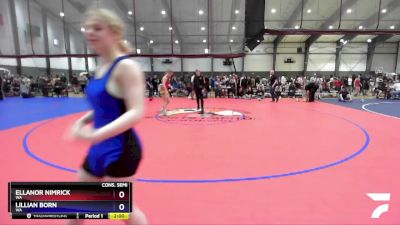 118 lbs Cons. Semi - Ellanor Nimrick, WA vs Lillian Born, WA