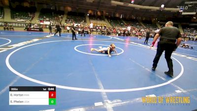 65 lbs Final - Bryher Horton, Moen Wrestling Academy vs Savannah Phelan, Legacy Dragons