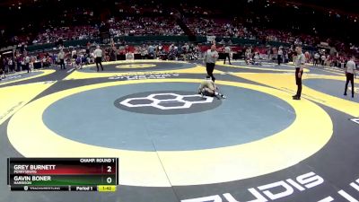 D1-113 lbs Champ. Round 1 - Gavin Boner, Harrison vs Grey Burnett, Perrysburg