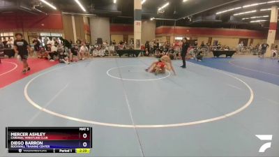 152 lbs Quarterfinal - Mercer Ashley, Cardinal Wrestling Club vs Diego Barron, Rockwall Training Center