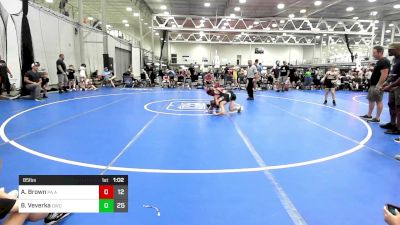 85 lbs Semifinal - Alyis Brown, PA Alliance ES A vs Brennen Veverka, Orchard WC