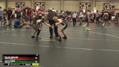 67 lbs Round 5 (6 Team) - Zach Paris, Bad Bass vs Talan Berube, SVRWC Silver