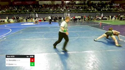 128 lbs Quarterfinal - Gideon Gonzalez, Olympic vs Parker Quinn, Triumph Trained