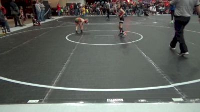 52 lbs Champ. Round 2 - Hudson Broz, Nebraska Boyz Wrestling vs Baylor Bowman, Columbus Wrestling Club