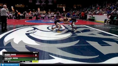 3A-106 lbs Cons. Round 2 - Avery Davis, LaFayette vs Michael Moya, West Hall