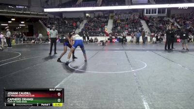 157 lbs Cons. Round 2 - Jovani Caudill, OZ Trojan Wrestling Club vs Caphers Orangi, Team Of Hard Knox