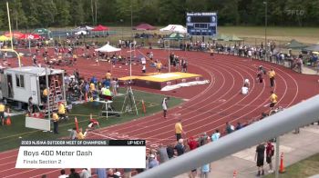 High School Boys' 400m, Finals 2