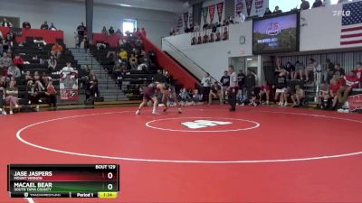 138 lbs Semifinal - Jase Jaspers, Mount Vernon vs MaCael Bear, South Tama County