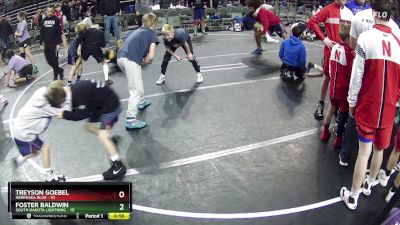 70 lbs Round 1 (6 Team) - Treyson Goebel, Nebraska Blue vs Foster Baldwin, South Dakota Lightning