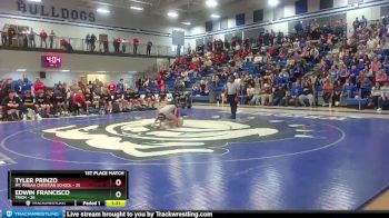 106 lbs Placement Matches (8 Team) - Edwin Francisco, Trion vs Tyler Prinzo, Mt. Pisgah Christian School