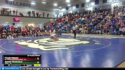 106 lbs Placement Matches (8 Team) - Edwin Francisco, Trion vs Tyler Prinzo, Mt. Pisgah Christian School