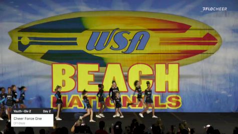Cheer Force One - CF1 Blaze [2022 Youth--Div 2 Day 2] 2022 WSA Beach Nationals