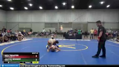 120 lbs Round 7 (8 Team) - Nick Treaster, Kansas Blue vs Ashton Bennert, Texas A