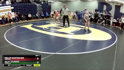 100 lbs. Champ. Round 1 - Nellie Dantzscher, Park Hill vs Riley Stumpff, Cassville