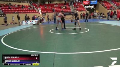 136 lbs Cons. Semi - Aiden Gorrell, KS vs Corbin Wooley, OK