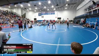 127 lbs Cons. Round 3 - Kael Ramirez, Gering Junior High vs Rylynn Cowan, Douglas Middle School