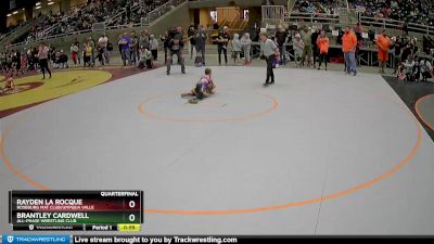 71 lbs Quarterfinal - Brantley Cardwell, All-Phase Wrestling Club vs Rayden La Rocque, Roseburg Mat Club/Umpqua Valle