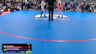 94-101 lbs Cons. Semi - Kay Holiman, Thunder Mountain Wrestling Club vs Lauren Echeverria, COWA