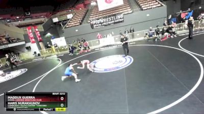 92 lbs Cons. Round 3 - Haris Nurakhunov, Community Youth Center - Concord Campus Wrestling vs Maddux Guerra, Daniel Cormier Wrestling Club