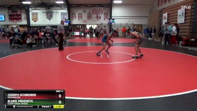 106 lbs Quarterfinal - Joseph Schreiber, Washington vs Elder Mendieta, Clear Creek-Amana