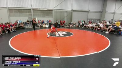 120 lbs Quarterfinals (8 Team) - Joey Enzminger, North Dakota Red vs Hayden Wright, Oklahoma Red