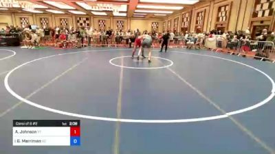 182 lbs Consi Of 8 #2 - Aaron Johnson, Vt vs Gregory Merriman, Nc