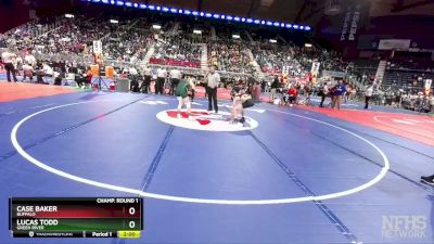 3A-113 lbs Champ. Round 1 - Lucas Todd, Green River vs Case Baker, Buffalo