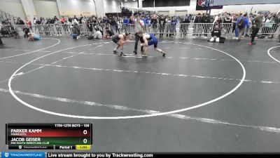 138 lbs Cons. Round 3 - Parker Kamm, Minnesota vs Jacob Geiser, Mid South Wrestling Club