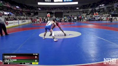 7A 106 lbs Semifinal - Kiyan Simon, Huntsville vs Cale Tucker, Vestavia Hills