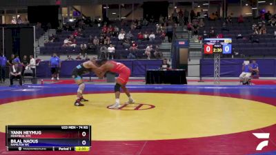 74 kg Quarterfinal - Yann Heymug, Montreal NTC vs Bilal Naous, Hamilton WC