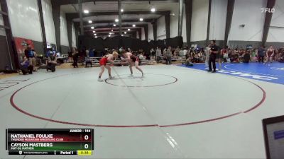 144 lbs Cons. Round 3 - Cayson Mastberg, Mat-Su Matmen vs Nathaniel Foulke, Thunder Mountain Wrestling Club