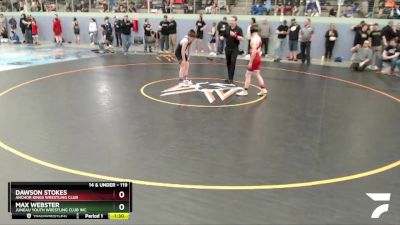 119 lbs Round 2 - Dawson Stokes, Anchor Kings Wrestling Club vs Max Webster, Juneau Youth Wrestling Club Inc.