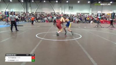 133 lbs Round of 32 - Ryan Friedman, Harvard vs Sean Nickell, Csu-Bakersfield