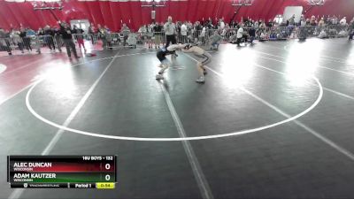 132 lbs Cons. Round 2 - Alec Duncan, Wisconsin vs Adam Kautzer, Wisconsin