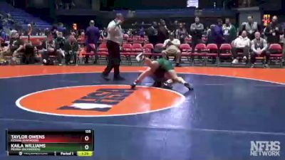 135 lbs Cons. Round 2 - Kaila Williams, Peoria (Richwoods) vs Taylor Owens, Fithian (Oakwood)