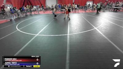 106 lbs Semifinal - Parker Neu, Hartford Wrestling Club vs Aspen Tritz, Rapids Wrestling Club