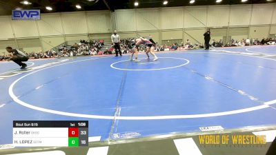 110 lbs Semifinal - Jadyn Roller, OK Supergirls Black vs HANNAH LOPEZ, Sisters On The Mat Black