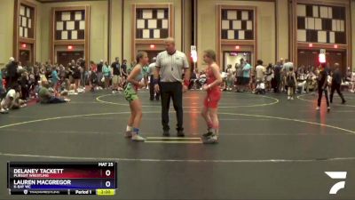 100 lbs Round 1 - Delaney Tackett, Pursuit Wrestling vs Lauren MacGregor, K-Bay WC