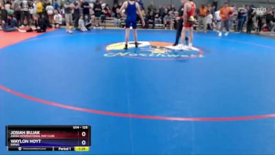 125 lbs Round 5 - Josiah Bujak, Askeo International Mat Club vs Waylon Hoyt, NWWC