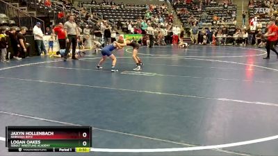 75 lbs 2nd Place Match - Jaxyn Hollenbach, Nebraska Boyz vs Logan Oakes, Sebolt Wrestling Academy