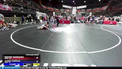 138 lbs Placement Matches (16 Team) - Destiny Rodriguez, TCWA vs Alissa Castillo, IEWA