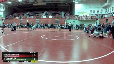 138 lbs 1st Place Match - Brendan Bentz, Club Madison Wrestling vs Ezra Ostler, Bloomington South Wrestling Club