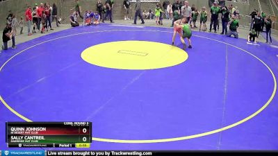 60 lbs Cons. Round 3 - Sally Cantreil, Oakridge Mat Club vs Quinn Johnson, Hi Desert Mat Club