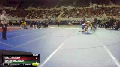 D1-175 lbs Cons. Round 3 - Josh Thompson, Mountain View Hs (Mesa) vs Connor Straessler, Desert Vista