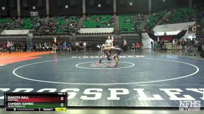 132 lbs Quarterfinal - Dakota Ball, West End vs Camden Hamric, Susan Moore Hs