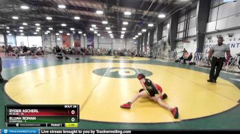 68 lbs Rd# 10- 4:00pm Saturday Final Pool - Elijah Roman, Scorpions vs Ryder Ascherl, PA Blue