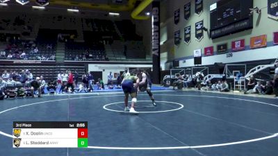 285 lbs 3rd Place - Xavier Doolin, Northern Colorado vs Lucas Stoddard, Army