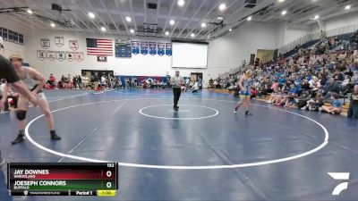 132 lbs Cons. Round 2 - Jay Downes, Wheatland vs Joeseph Connors, Buffalo