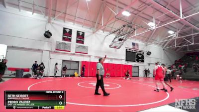 285 lbs Cons. Round 2 - Seth Seibert, Bakersfield College vs Pedro Valdez, East Los Angeles College